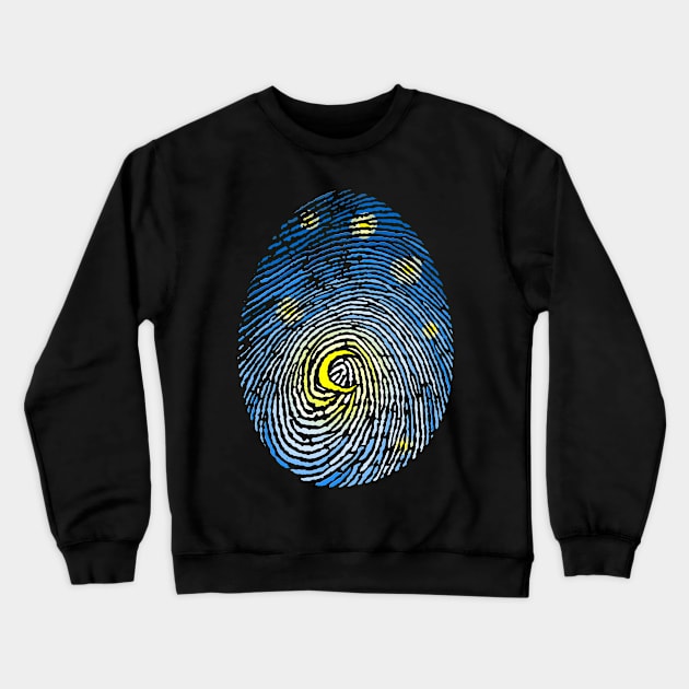 Aurora Fingerprint Crewneck Sweatshirt by Tobe_Fonseca